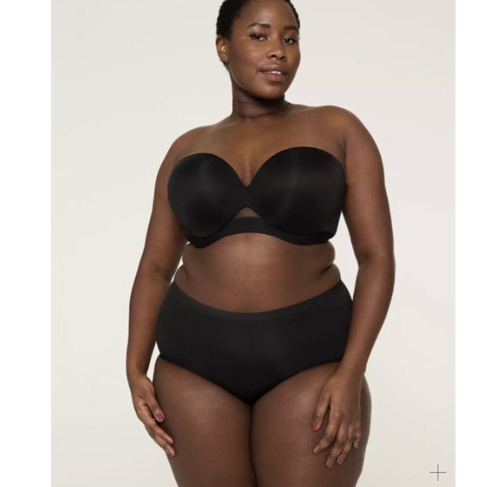 Cacique Comfort Bliss Plunge Multi-Way Strapless Bra 42D